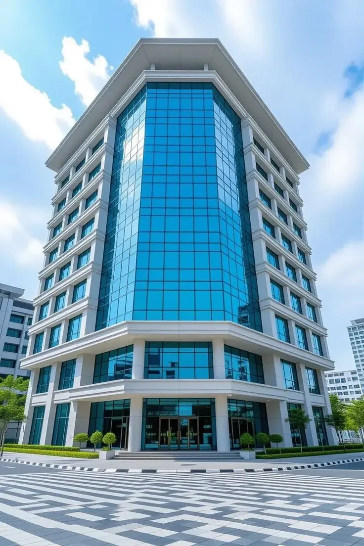 Modern hotel building with smart hotel automation and hotel BMS Nigeria installed
